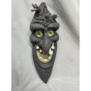 Vtg Halloween Tree Face Screaming Motion Activated Light Up Animated Sun Hill